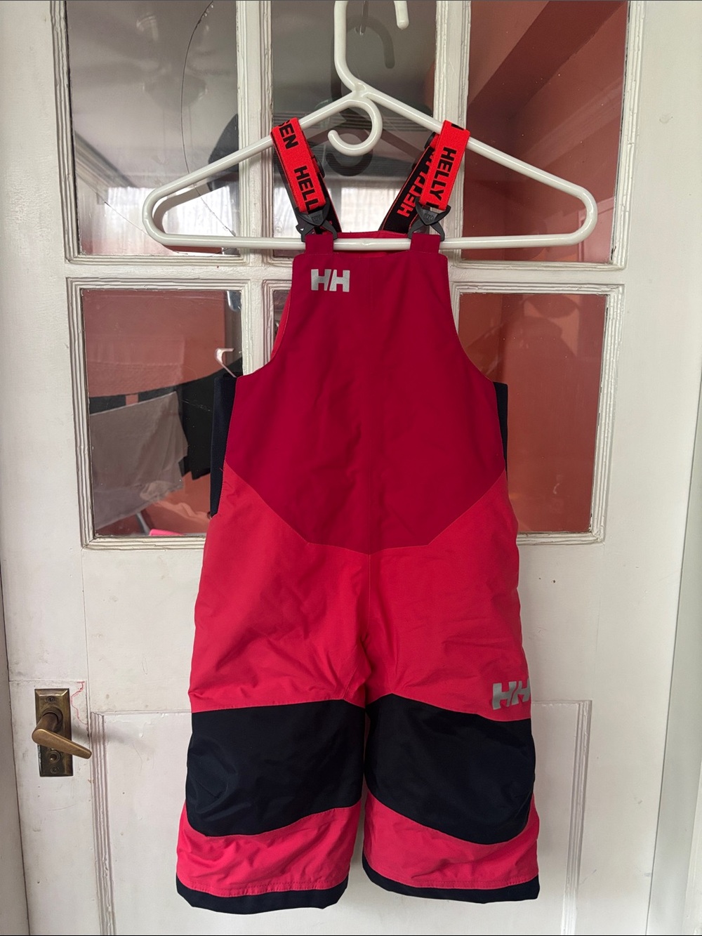 Helly Hansen Red and Black Children's Snow Bibs